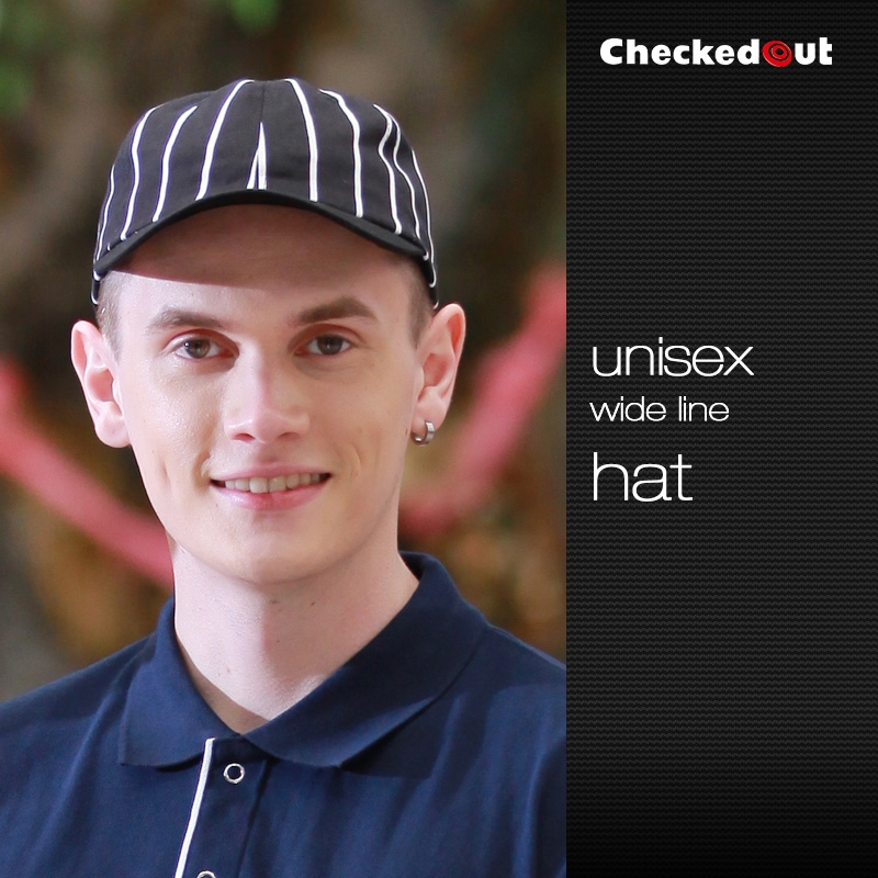 unisex wide line hat 